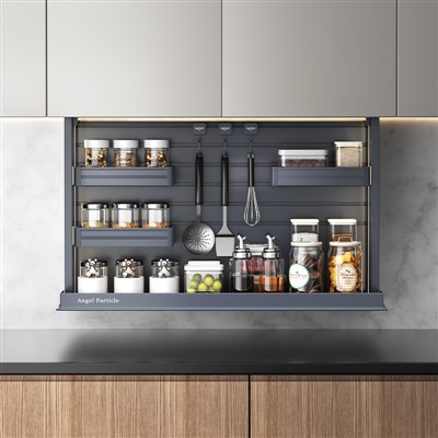 Electric Adjustable Height Hardware Kitchen Smart Lift Cabinet