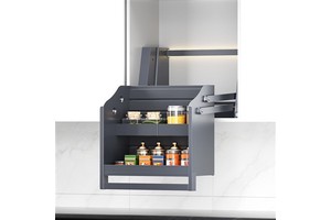 Hot Sale Smart Kitchen Electric Adjustable Wall Cabinet Lift System Pull Down Dish Rack Organizer